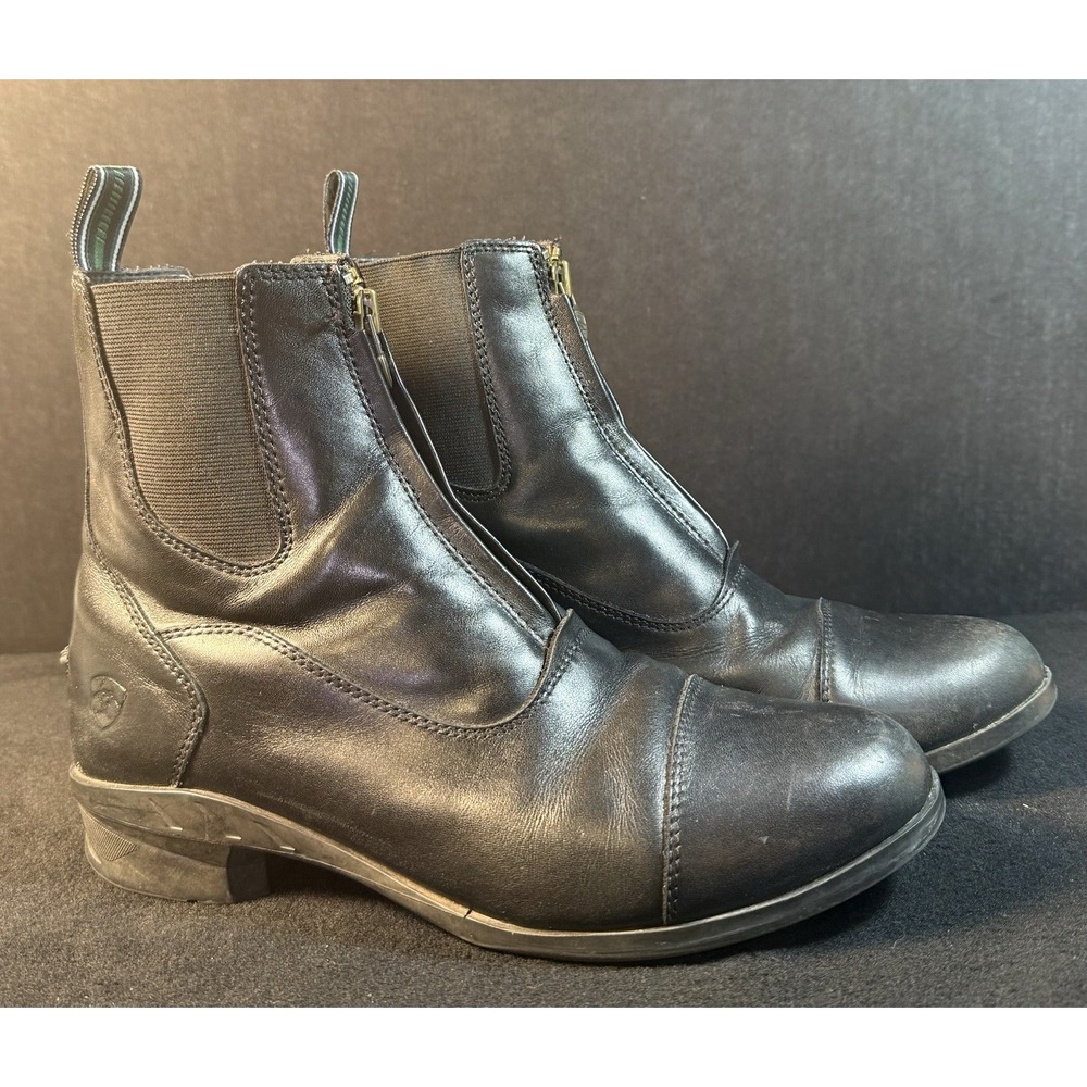 Ariat Heritage IV Womens Size 9.5B BLK Classic Outdoor Leather Zip Paddock Boots